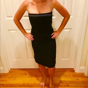 Guess Black Studded Sparkle Dress